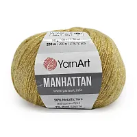 Пряжа YarnArt 'Manhattan' 50гр 200м (56% металлик, 7% шерсть, 7% вискоза, 30% акрил) (902 желтый)