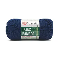 Пряжа YarnArt 'Jeans bamboo' 50гр 150м (50% бамбук, 50% полиакрил) (125 темно-синий)