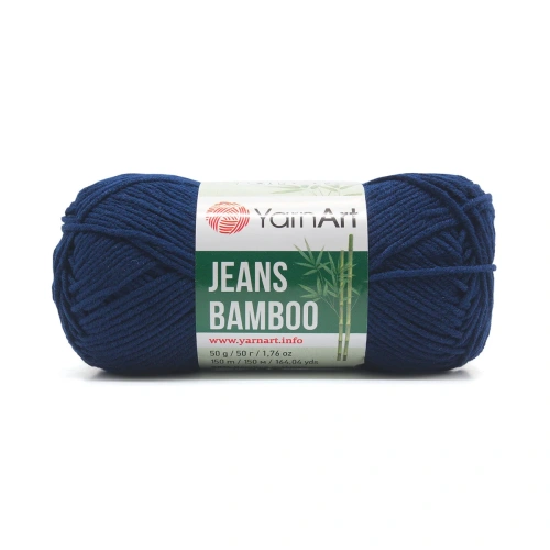 Пряжа YarnArt 'Jeans bamboo' 50гр 150м (50% бамбук, 50% полиакрил) (125 темно-синий)