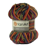 Пряжа YarnArt 'Crazy color' 100гр 260м (25% шерсть,75% акрил) (148 секционный)