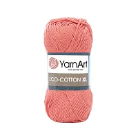 Пряжа YarnArt 'Eco Сotton XL' 200гр 220м (85% хлопок, 15% полиэстер) (779 оранжевый)