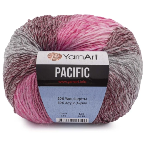 Пряжа YarnArt 'Pacific' 50гр 200м (20% шерсть, 80% акрил) (310 меланж)