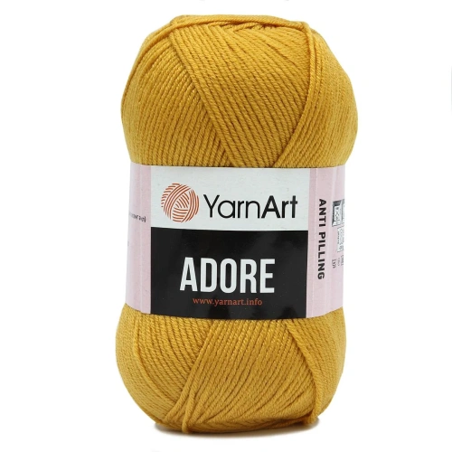 Пряжа YarnArt 'Adore' 100гр 280м (100% акрил с эффектом анти-пиллинга) (334 горчичный)