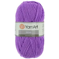 Пряжа YarnArt 'Gold' 100гр 400м (92% акрил, 8% металлик) (9002 фиалка)