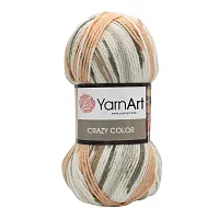 Пряжа YarnArt 'Crazy color' 100гр 260м (25% шерсть,75% акрил) (145 секционный)