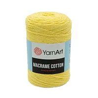 Пряжа YarnArt 'Macrame Cotton' 250гр 225м (80% хлопок, 20% полиэстер) (754 холодный желтый)