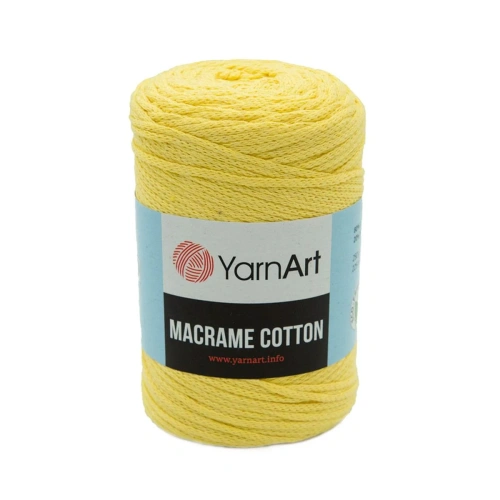 Пряжа YarnArt 'Macrame Cotton' 250гр 225м (80% хлопок, 20% полиэстер) (754 холодный желтый)