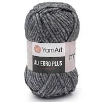 Пряжа YarnArt 'Allegro Plus' 100гр 110м (16% шерсть, 28% полиамид, 56% акрил) (707 серый меланж)