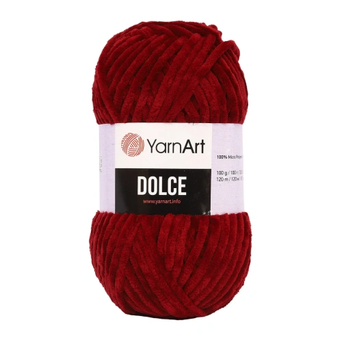 Пряжа YarnArt 'Dolce' 100гр 120м (100% микрополиэстер) (752 бордовый)