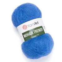 Пряжа YarnArt 'Mohair trendy' 100гр 220м (50% мохер, 50% акрил) (140 синий)