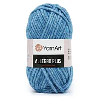 Пряжа YarnArt 'Allegro Plus' 100гр 110м (16% шерсть, 28% полиамид, 56% акрил) (708 голубой меланж)