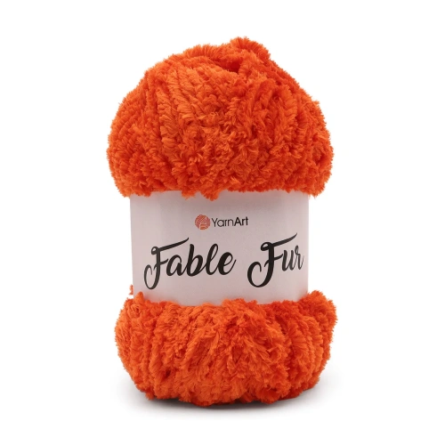 Пряжа YarnArt 'Fable Fur' 100гр 100м (100% микрополиэстер) (980 красный)