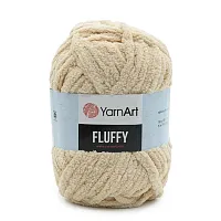 Пряжа YarnArt 'Fluffy' 150гр 70м (100% микрополиэстер) (721 светло-бежевый)