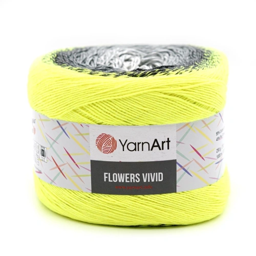 Пряжа YarnArt 'Flowers Vivid' 250гр 1000м (55% хлопок, 45% полиакрил) (502 секционный)