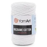 Пряжа YarnArt 'Macrame Cotton' 250гр 225м (80% хлопок, 20% полиэстер) (751 белый)