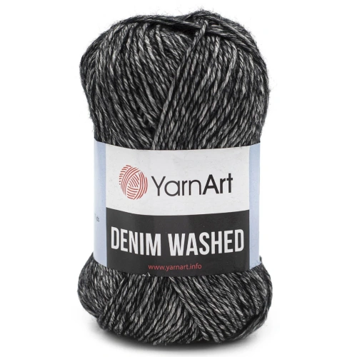 Пряжа YarnArt 'Denim Washed' 50гр 130м (70% хлопок, 30% акрил) (923 черный)