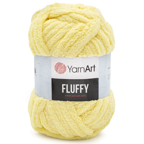 Пряжа YarnArt 'Fluffy' 150гр 70м (100% микрополиэстер) (716 светлый лимон)