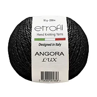 Пряжа Etrofil 'ANGORA LUX' 50гр. 200м (40% ангора, 20% кашемир ПА, 40% полиамид) (70900 черный)