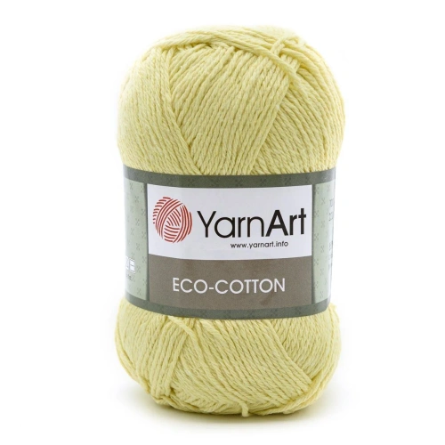 Пряжа YarnArt 'Eco Cotton' 100гр 220м (80% хлопок, 20% полиэстер) (778 лимонный)