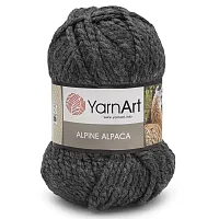 Пряжа YarnArt 'Alpine Alpaca' 150гр 120м (30% альпака, 10% шерсть, 60% акрил) (436 антрацит)