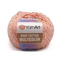 Пряжа YarnArt 'Baby cotton multicolor' 50гр 165м (50% хлопок, 50% акрил) (5205)