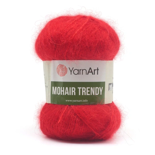 Пряжа YarnArt 'Mohair trendy' 100гр 220м (50% мохер, 50% акрил) (105 красный)