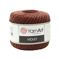 Пряжа YarnArt 'Violet' 50гр 282м (100% мерсеризованный хлопок) (0077 коричневый)