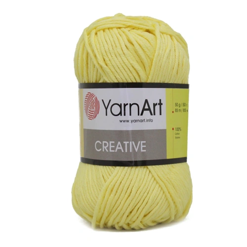 Пряжа YarnArt 'Creative' 50гр 85м (100% хлопок) (224 светло-желтый)