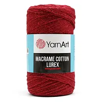 Пряжа YarnArt 'Macrame cotton Lurex' 250гр 205м (75% хлопок, 13% полиэстер, 12% металлик) (739 красный)