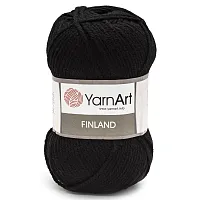 Пряжа YarnArt 'Finland' 100гр 200м (100% акрил) (30 черный)