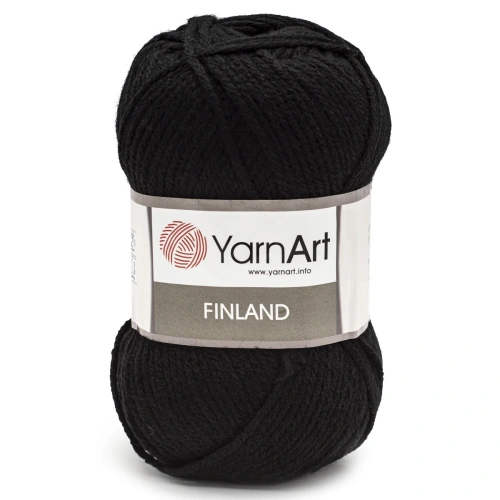 Пряжа YarnArt 'Finland' 100гр 200м (100% акрил) (30 черный)