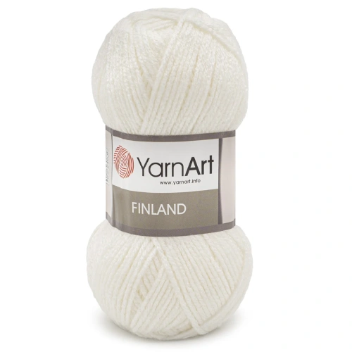 Пряжа YarnArt 'Finland' 100гр 200м (100% акрил) (150 белый)