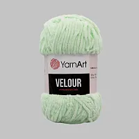 Пряжа YarnArt 'Velour' 100г 170м (100% микрополиэстер) (845 мятный)