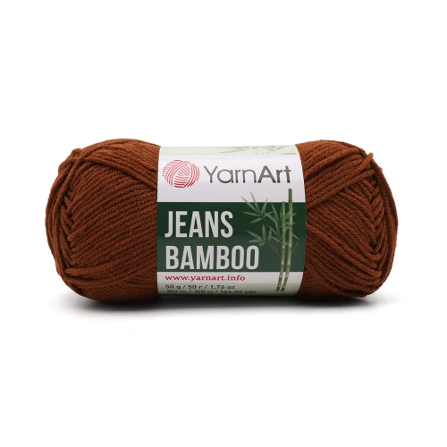 Пряжа YarnArt 'Jeans bamboo' 50гр 150м (50% бамбук, 50% полиакрил) (133 коричневый)