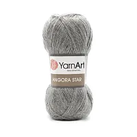 Пряжа YarnArt 'Angora Star' 100гр 500м (20% тонкая шерсть, 80% акрил) (3071 серый)