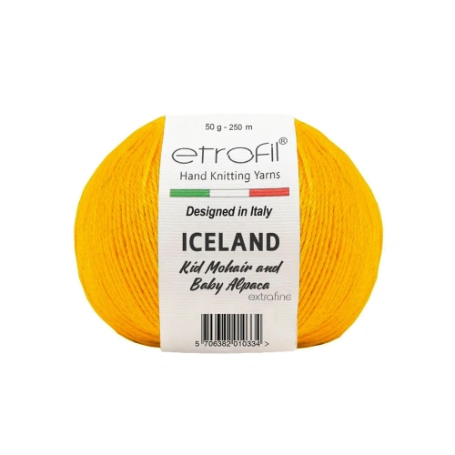 Пряжа Etrofil 'ICELAND' 50гр 250м (10% кид мохер, 5% беби альпака, 55% полиамид, 30% вискоза) (70420