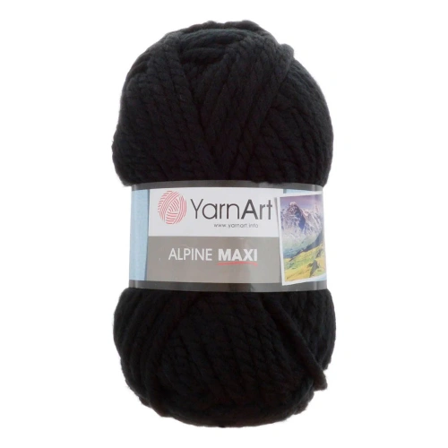 Пряжа YarnArt 'Alpine Maxi' 250гр 105м (40% шерсть, 60% акрил) (661 черный)