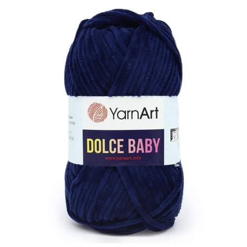 Пряжа YarnArt 'Dolce Baby' 50гр 85м (100% микрополиэстер) (756 темно-синий)