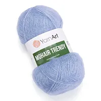 Пряжа YarnArt 'Mohair trendy' 100гр 220м (50% мохер, 50% акрил) (107 сизый)