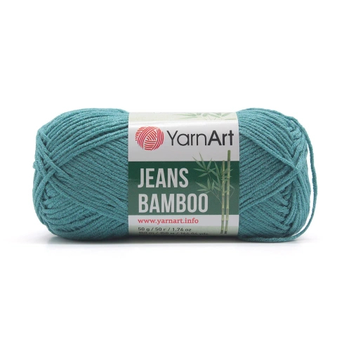 Пряжа YarnArt 'Jeans bamboo' 50гр 150м (50% бамбук, 50% полиакрил) (121 серо-зеленый)