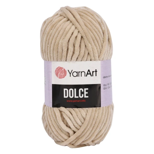 Пряжа YarnArt 'Dolce' 100гр 120м (100% микрополиэстер) (771 кремовый)