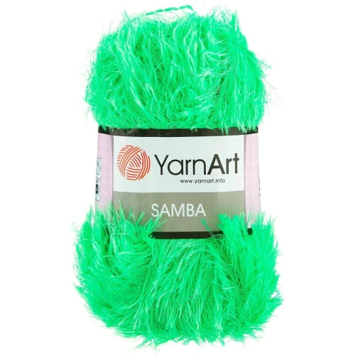 Пряжа YarnArt 'Samba' травка 100гр 150м (100% полиэстер) (09 салат)