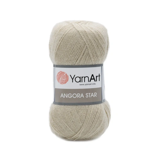 Пряжа YarnArt 'Angora Star' 100гр 500м (20% тонкая шерсть, 80% акрил) (033 розовый беж)