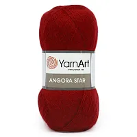 Пряжа YarnArt 'Angora Star' 100гр 500м (20% тонкая шерсть, 80% акрил) (3024 т-красный)