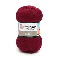 Пряжа YarnArt 'Baby' 50гр 150м (100% акрил) (3024 красный)