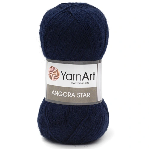 Пряжа YarnArt 'Angora Star' 100гр 500м (20% тонкая шерсть, 80% акрил) (583 индиго)